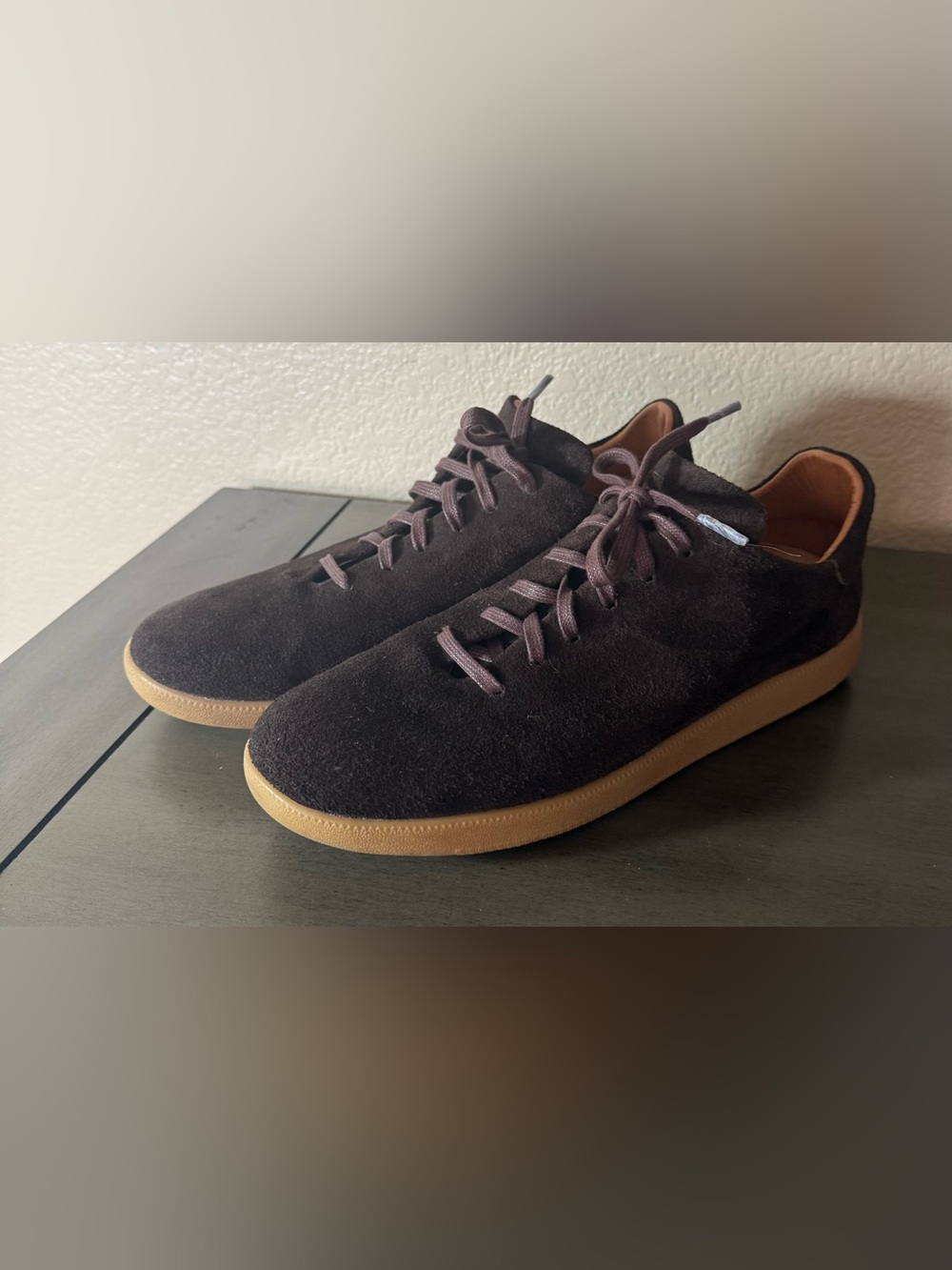 Beckett Simonon Geller Trainers Brown Water Repellent Suede Sneakers Men’s 9.5